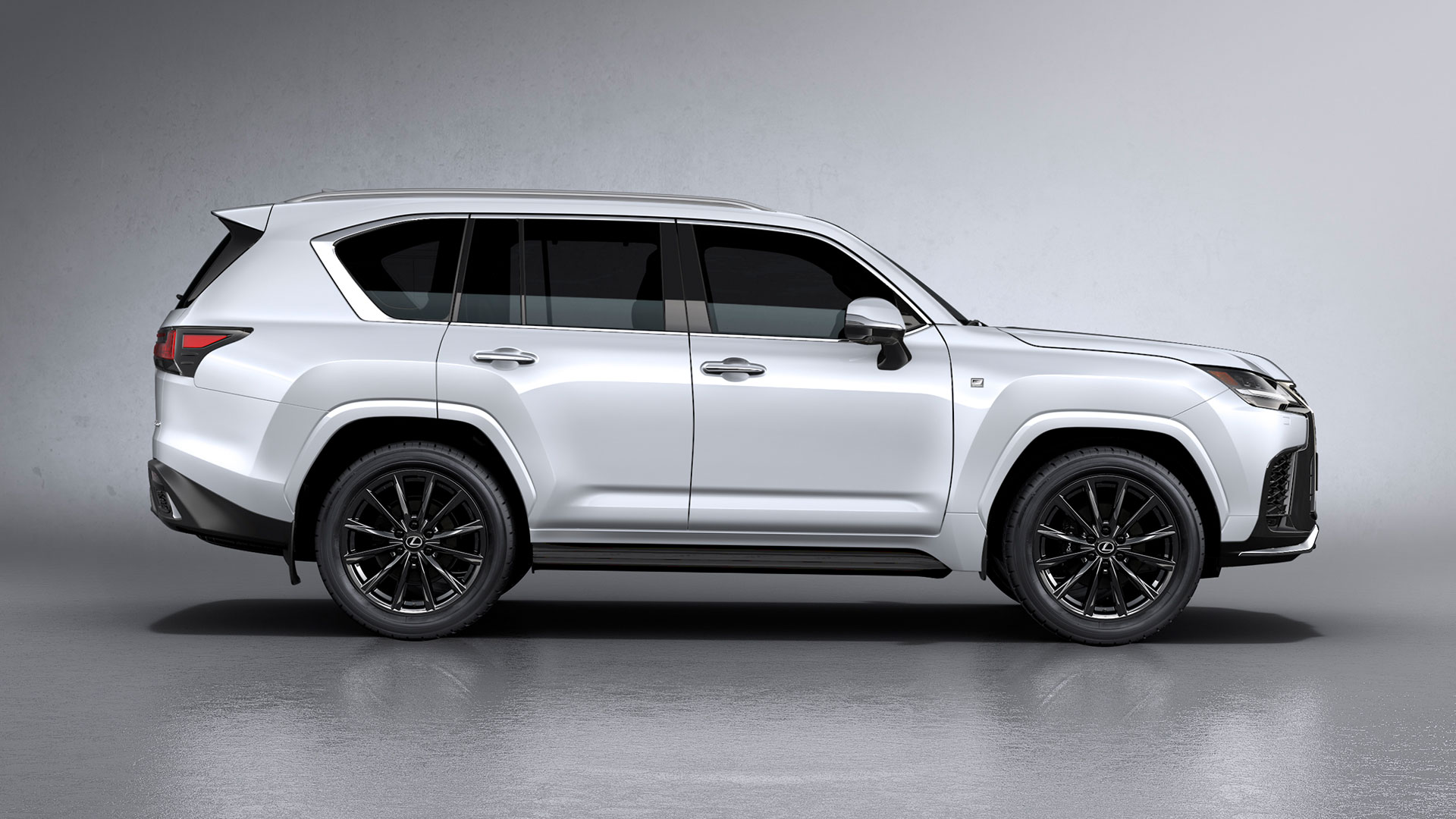 The all-new Lexus LX F Sport. (Overseas pre-production model shown. Australian grades, features & specifications may differ.)